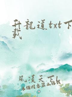 升龙道txt下载