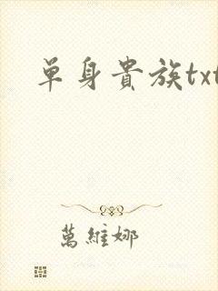 单身贵族txt