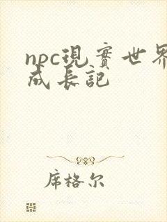 npc现实世界成长记