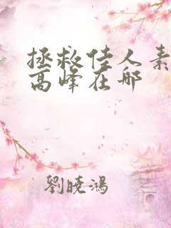 拯救佳人素柔 高峰在哪