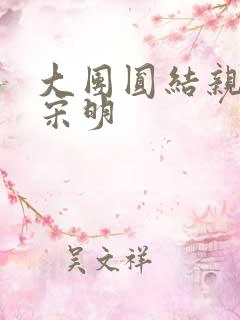大团圆结亲情会宋明