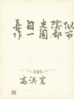 长日光阴似箭乱作一团都市言情