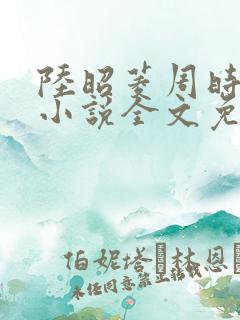 陆昭菱周时阅的小说全文免费阅读