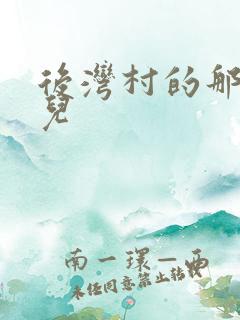 后湾村的那些事儿