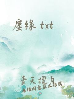 尘缘 txt