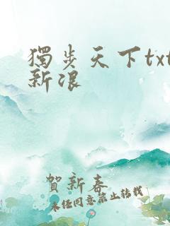 独步天下txt新浪