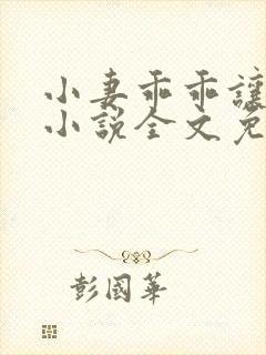 小妻乖乖让我宠小说全文免费阅读