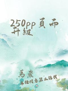 250pp页面升级