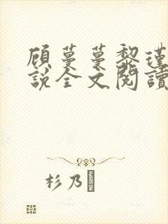 顾蔓蔓黎瑾泽小说全文阅读