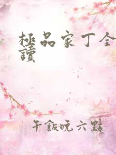极品家丁全文阅读