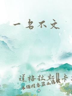 一名不文