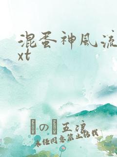 混蛋神风流史txt