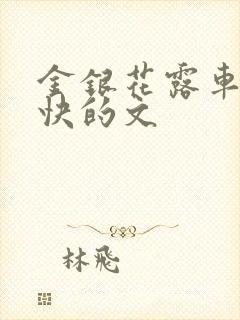 金银花露车速最快的文