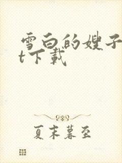 雪白的嫂子txt下载