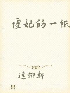 傻妃的一纸休书