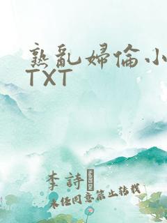 熟乱妇伦小说网TXT