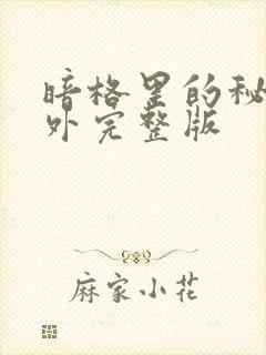 暗格里的秘密番外完整版