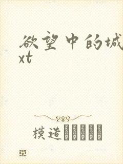 欲望中的城市txt