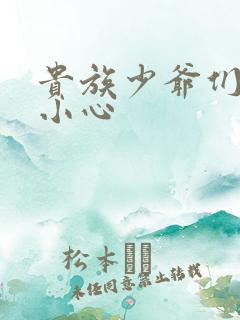 贵族少爷们 请小心