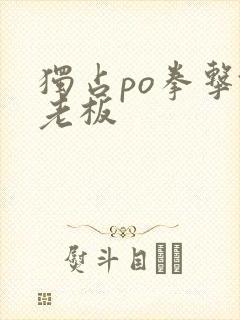 独占po拳击馆老板