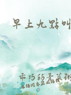 早上九点叫醒我