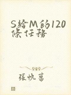 S给M的120条任务