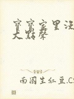 宝宝家里没人叫大点声