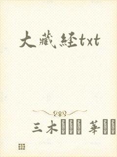 大藏经txt