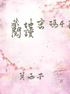 藏地密码4在线阅读