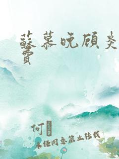 苏慕晚顾炎初免费