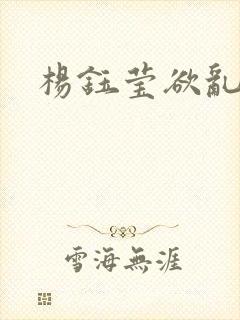 杨钰莹欲乱小说