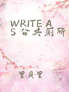 WRITE AS 公共厕所