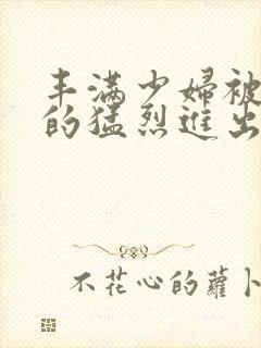 丰满少妇被粗大的猛烈进出小说