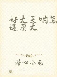 好大天呐怎么会这么大