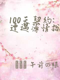 100天契约:遭遇薄情总裁