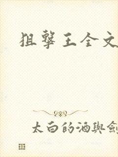 狙击王全文阅读