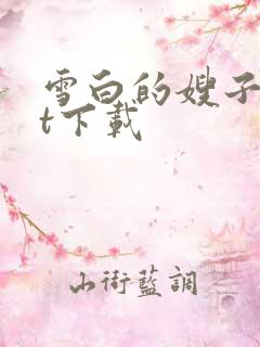 雪白的嫂子txt下载