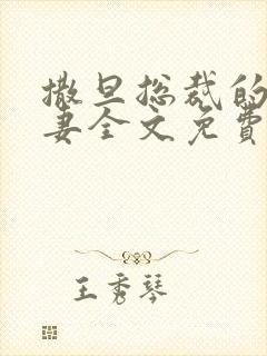 撒旦总裁的下堂妻全文免费阅读