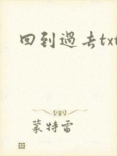 回到过去txt