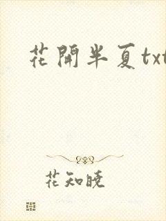 花开半夏txt