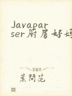 Javaparser厨房好妈妈