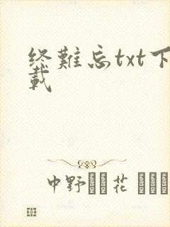 终难忘txt下载