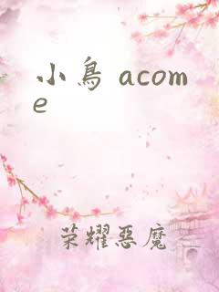 小鸟 acome