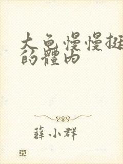 大龟慢慢挺进我的体内