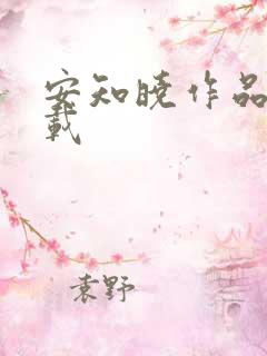 安知晓作品集下载