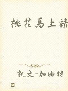 桃花马上请长缨