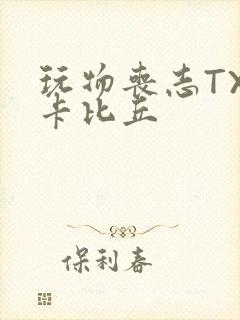 玩物丧志TXT卡比丘