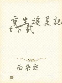 重生追美记txt下载