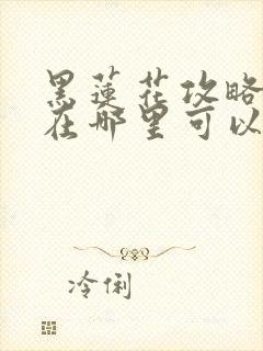 黑莲花攻略手册在哪里可以免费阅读