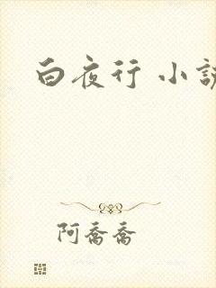 白夜行 小说